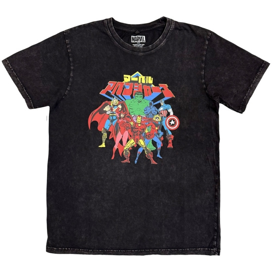 Marvel - Avengers Japanese Stone Wash Uni Bl T-Shirt