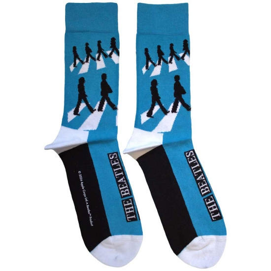Beatles  - Abbey Road Silhouettes Repeat Uni Blue Socks (Eu 36-40)