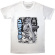 Disney - Stitch Jump B&W Uni Wht T-Shirt Disney - Stitch Jump B&W Uni Wht T-Shirt