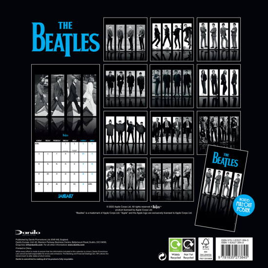 The Beatles  - 2026 Square Calendar
