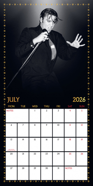 Elvis  - 2026 Square Calendar