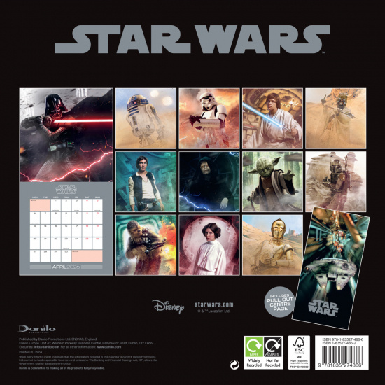 Star Wars Classic  - 2026 Square Calendar
