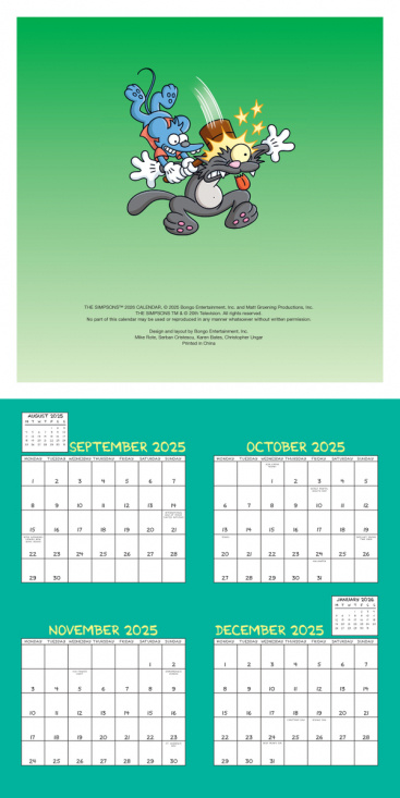 The Simpsons  - 2026 Square Calendar