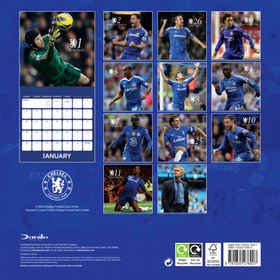 Chelsea Fc Legends  - 2026 Square Calendar