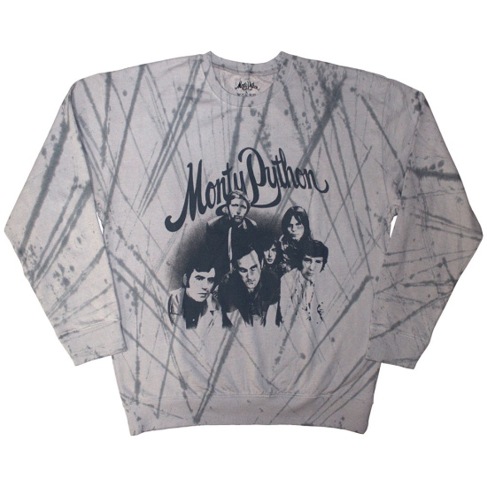 Monty Python - Group Shot Uni Grey Dip-Dye Sweatshirt