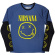 Nirvana - Yellow Happy Face Uni Denim/Bl Layered Longsleeve Nirvana - Yellow Happy Face Uni Denim/Bl Layered Longsleeve