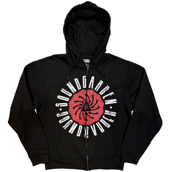 Soundgarden - Circle Logo Uni Bl Zip Hoodie