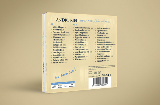 André Rieu - Thank You Johann Strauss (3CD+DVD Boxset)