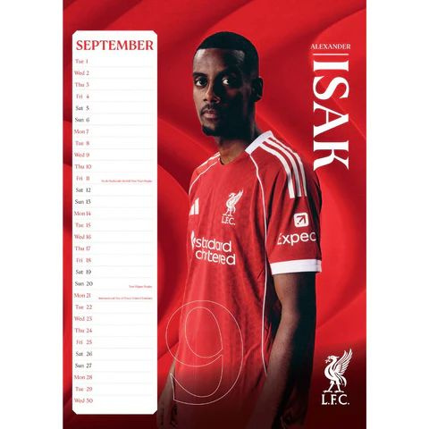 Liverpool Fc  - 2026 A3 Calendar  Pf