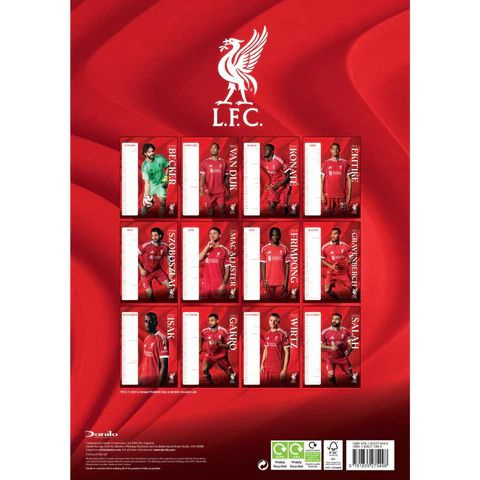 Liverpool Fc  - 2026 A3 Calendar  Pf