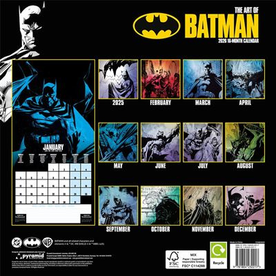 Batman - 2026 Square Calendar (Animated) 