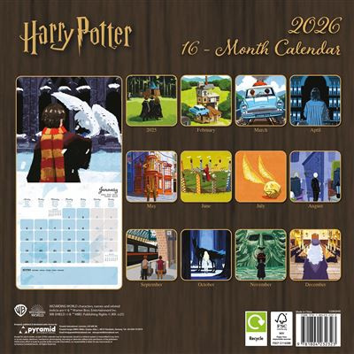 Harry Potter  - 2026 Square Calendar