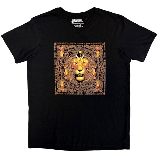 Santana - Lionhead Frame Uni Bl T-Shirt