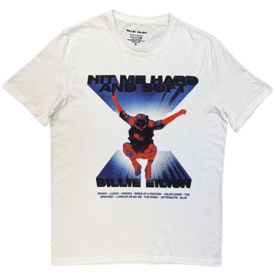 Billie Eilish - Jump Tracklist Uni Wht T-Shirt
