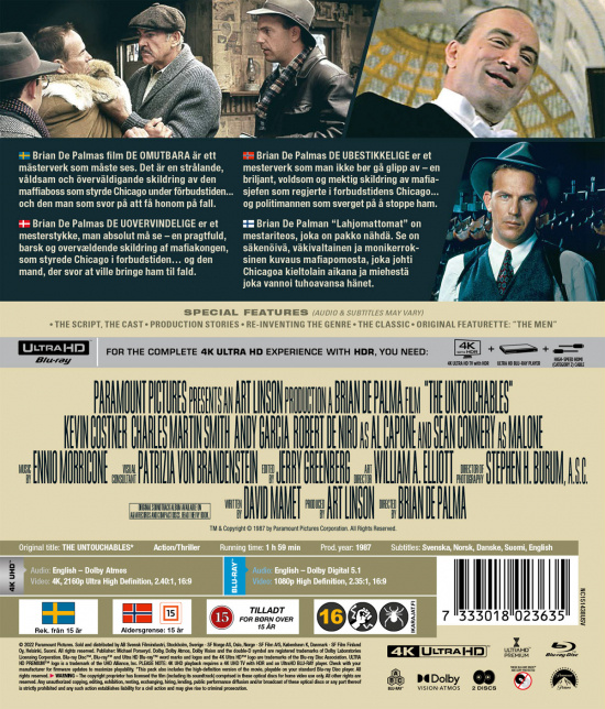 Movie - The Untouchables (4K + Blu-ray)