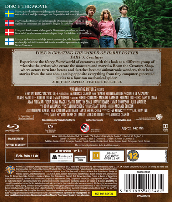 Movie - Harry Potter 3 + Documentary (Bd/S/N)