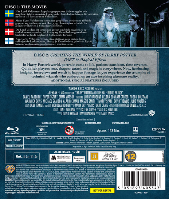 Movie - Harry Potter 6 + Documentary (Bd/S/N)
