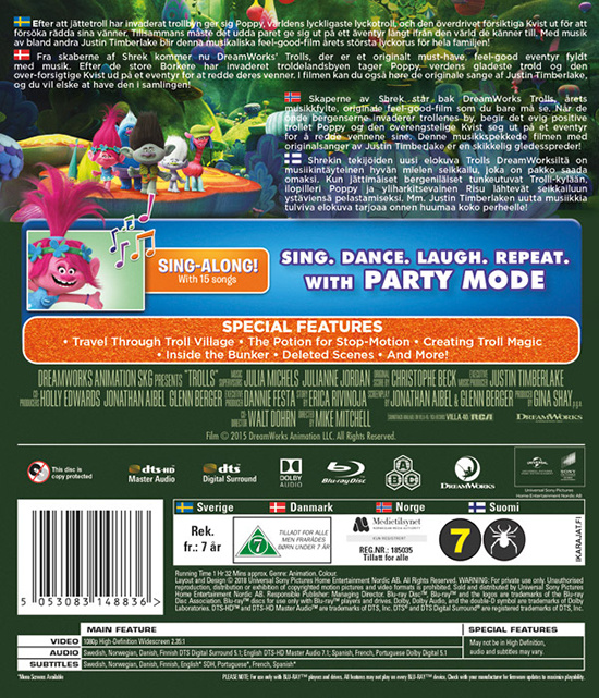 Movie - Trolls (2016) Bd S-T