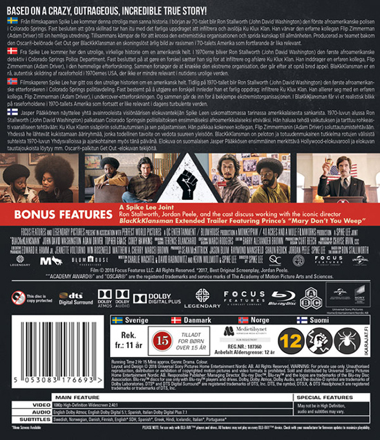 Movie - Blackkklansman Bd S-T
