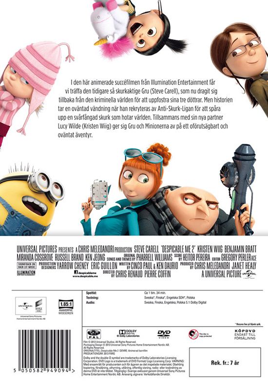 Movie - Despicable Me 2 Dvd Se/Fi