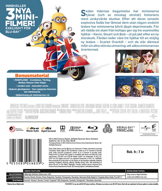 Movie - Minions Bd S-T