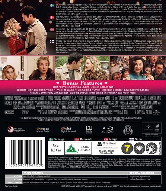 Movie - Last Christmas Bd S-T