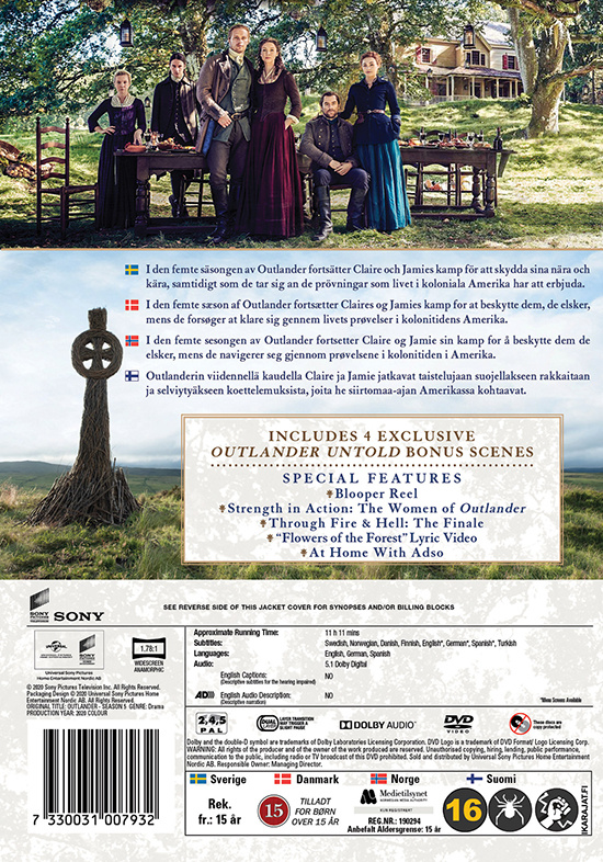 Movie - Outlander - Season 5 Dvd S-T
