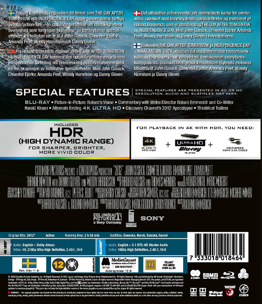 Movie - 2012 4K+Bd