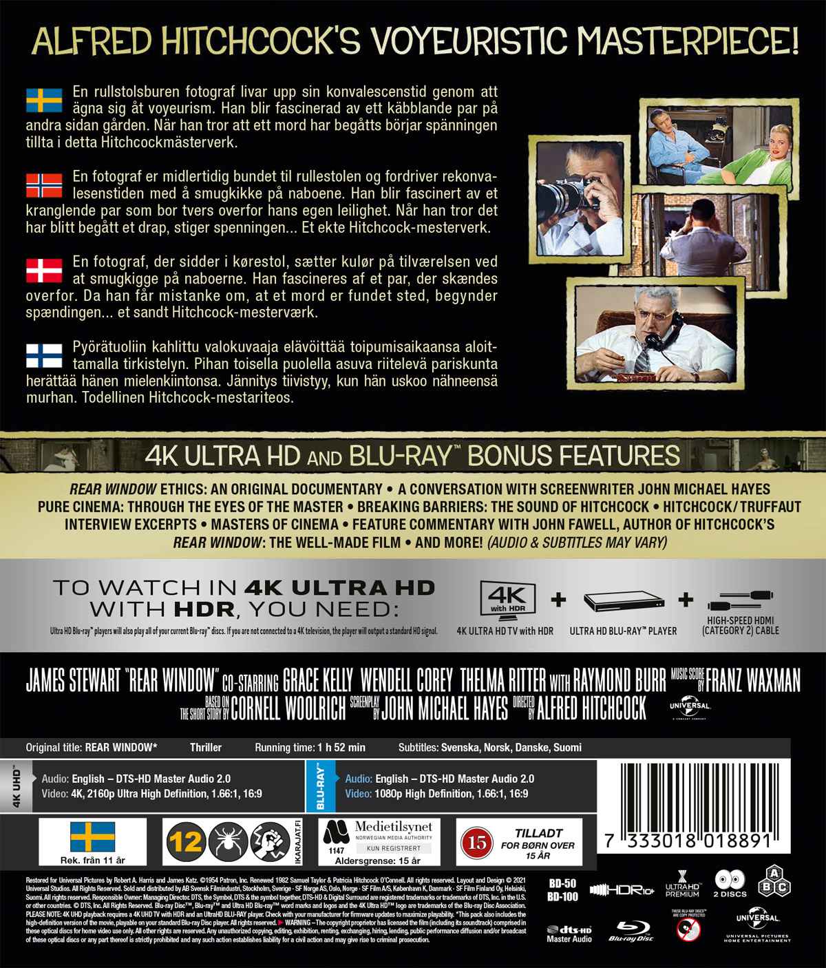 Movie - Rear Window (4K)