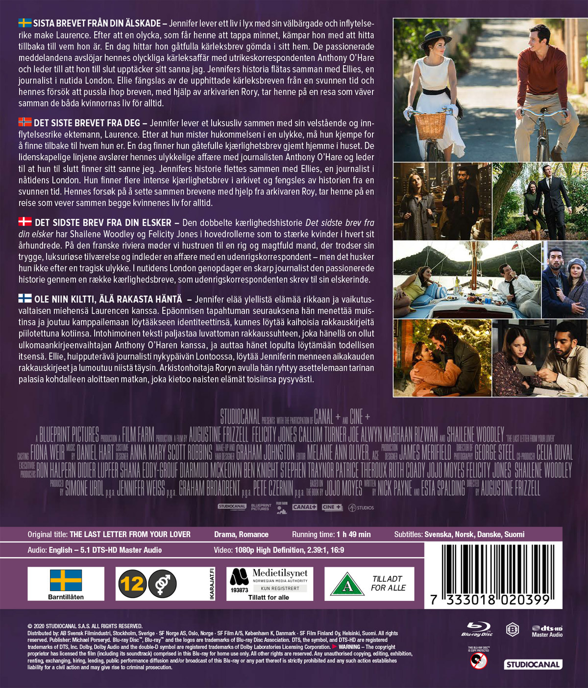 Movie - Last Letter From Your Lover, The (Bd)