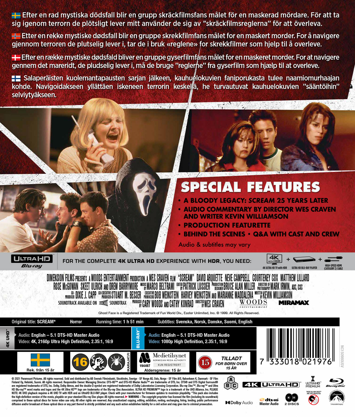 Movie - Scream (1996) (4K+Bd)