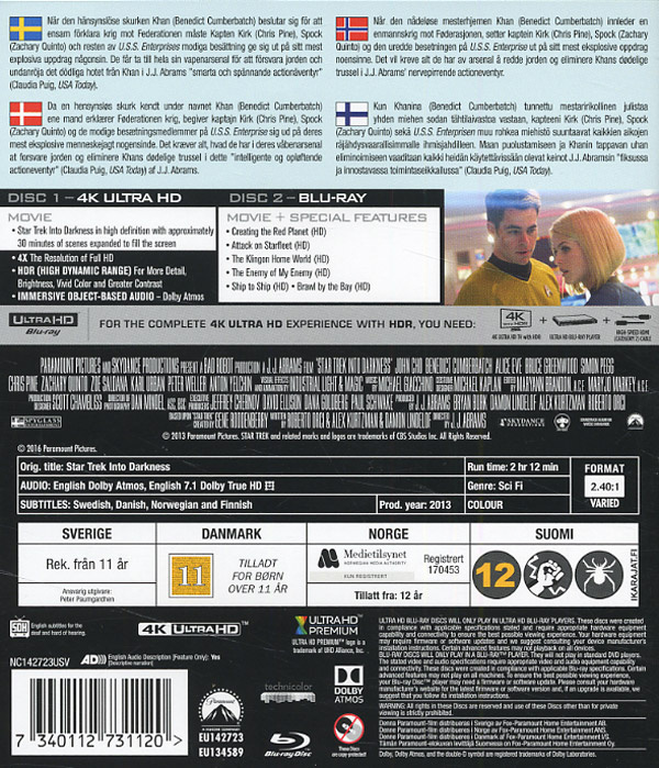 Movie - Star Trek 2: Into Darkness ('13) Uhd
