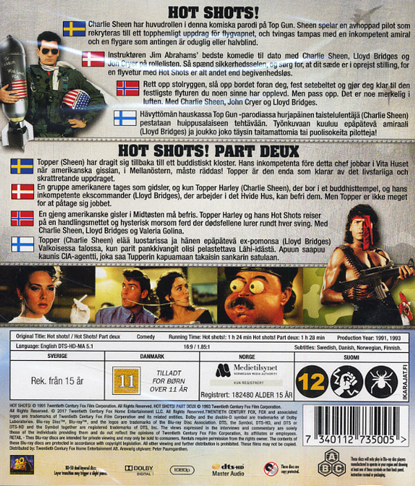 Movie - Hot Shots 1-2 Bd