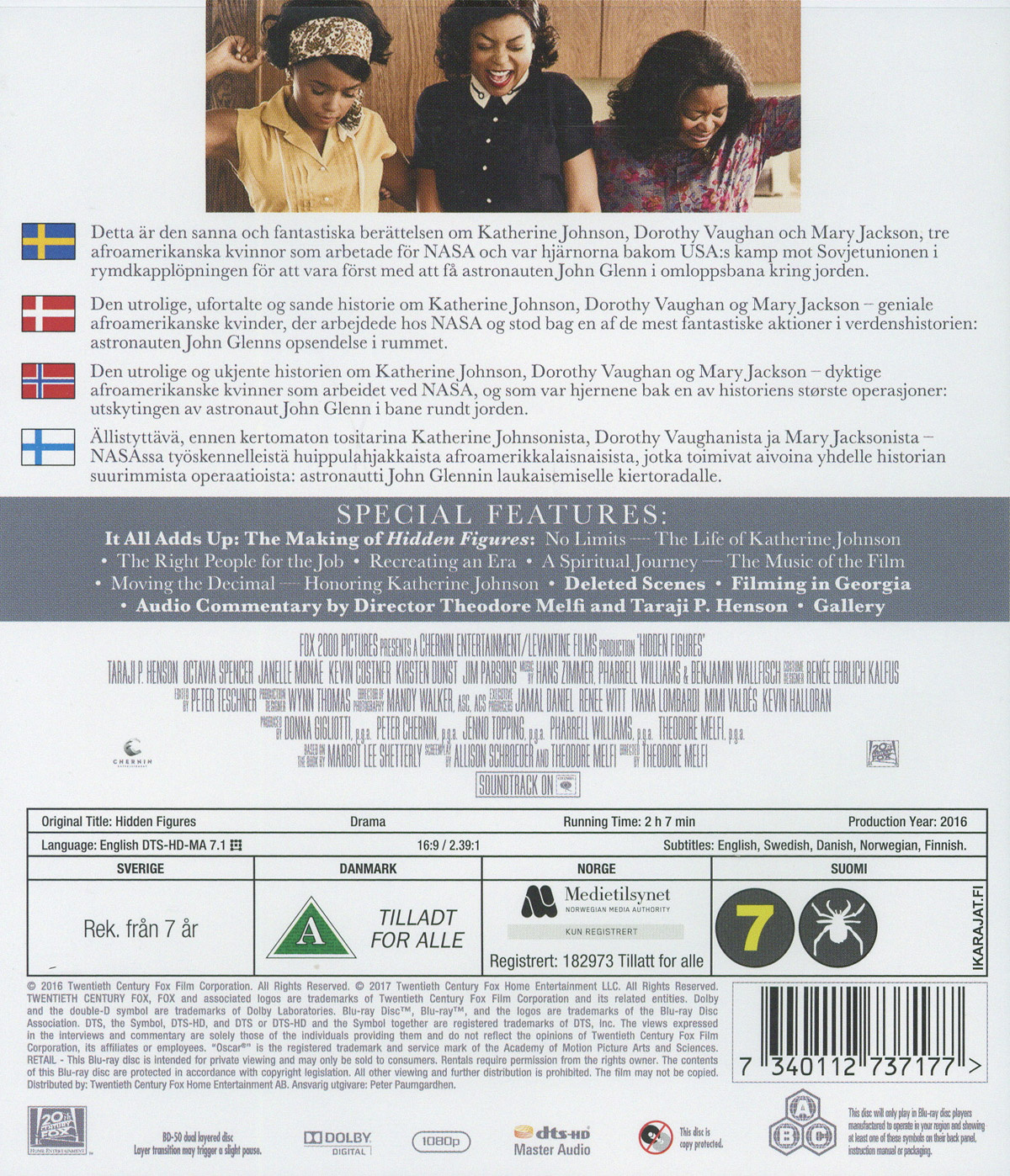 Movie - Hidden Figures Bd