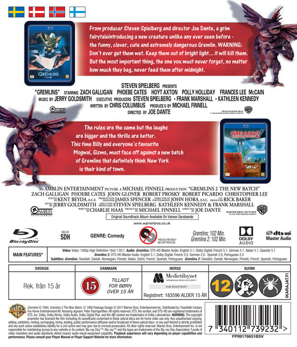 Movie - Gremlins/Gremlins 2 (2Pk/Bd)