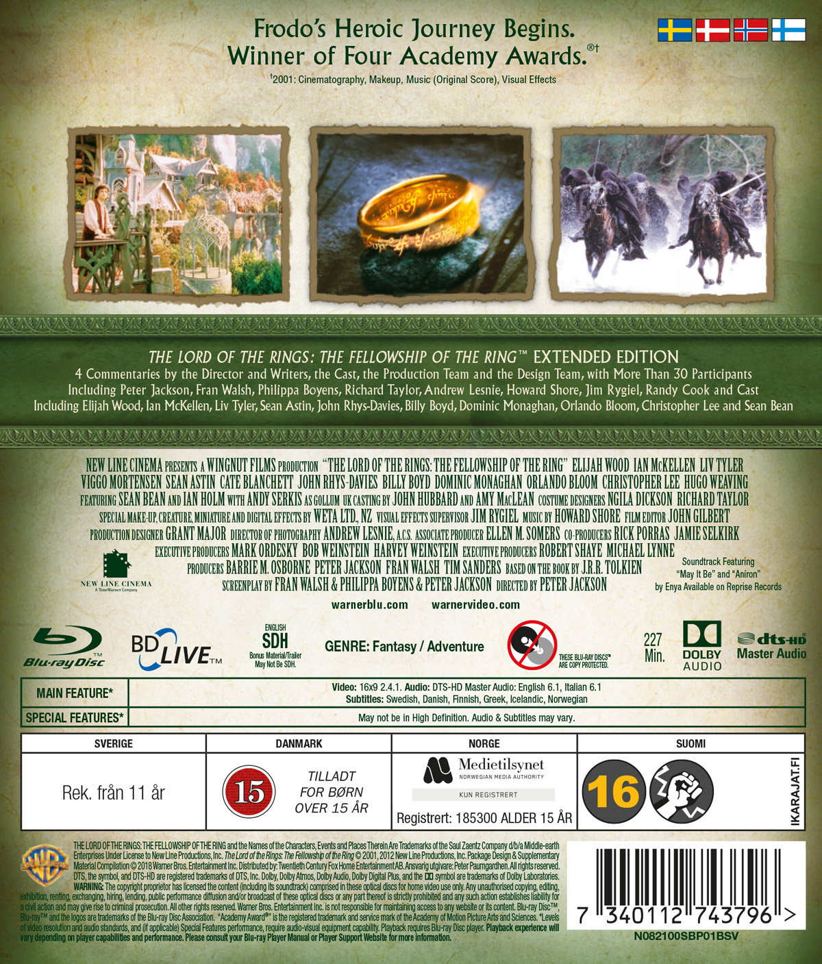 Movie - Lord Of The Rings 1 - Extended Cut Bd