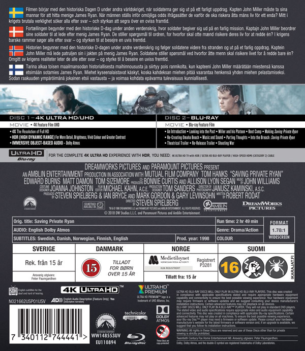 Movie - Saving Private Ryan Uhd