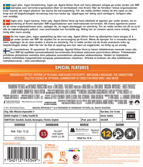 Movie - Mission: Impossible 4 (2018) Bd