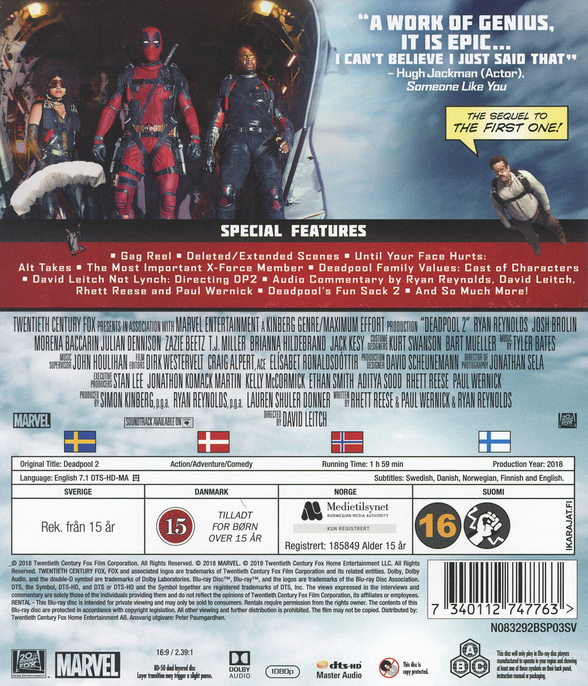 Movie - Deadpool 2 Bd