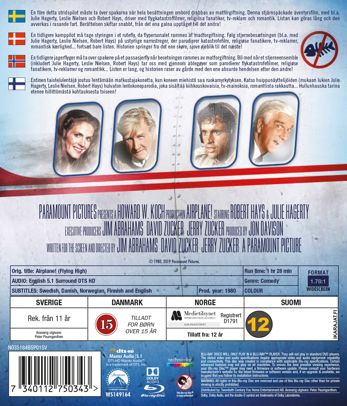 Movie - Airplane! (Flying High) Bd