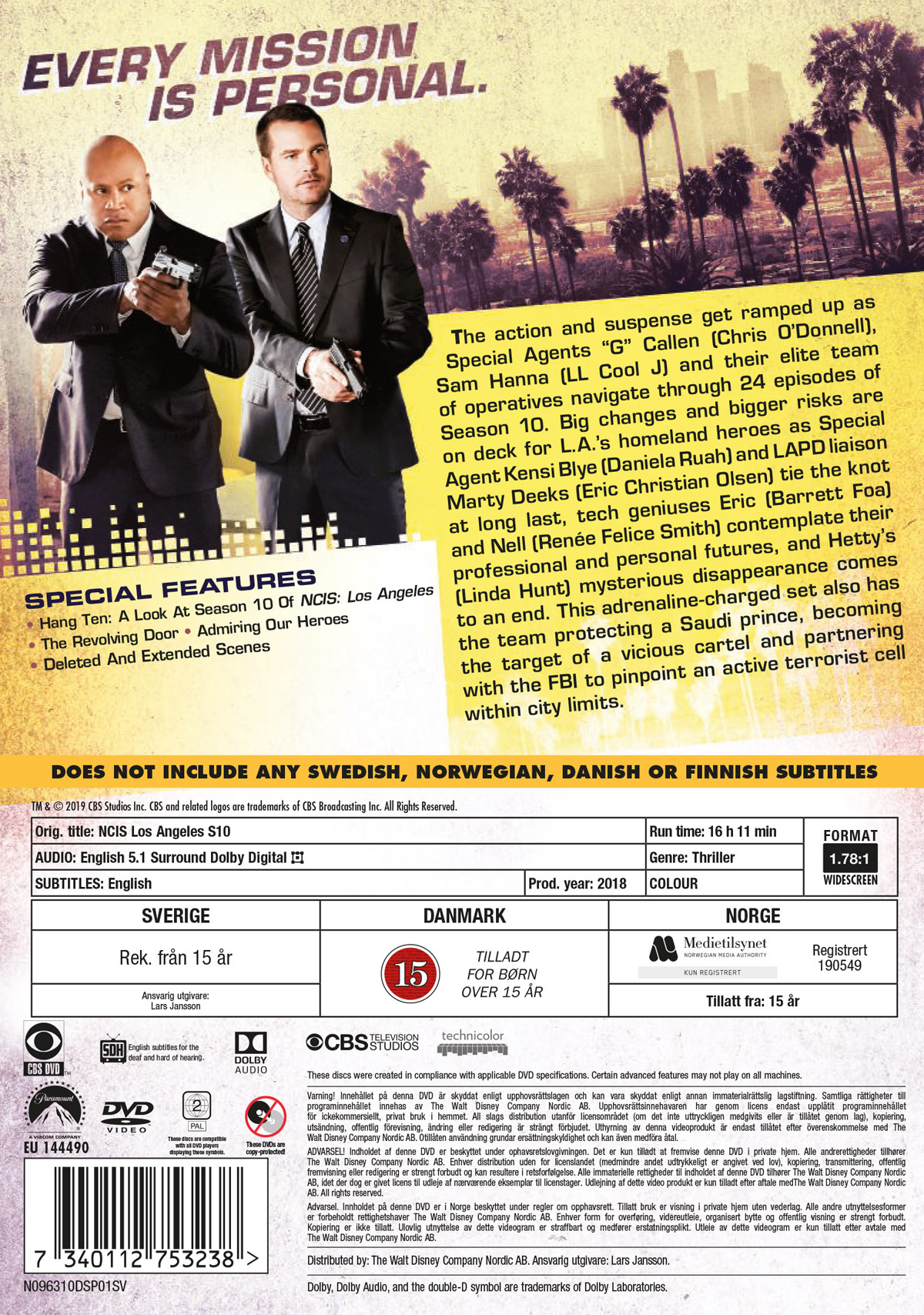 Movie - Ncis La S10 Dvd - Eng Subs