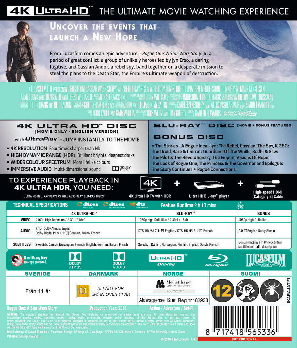 Movie - Rogue One A Star Wars Story Uhd/Scan 20