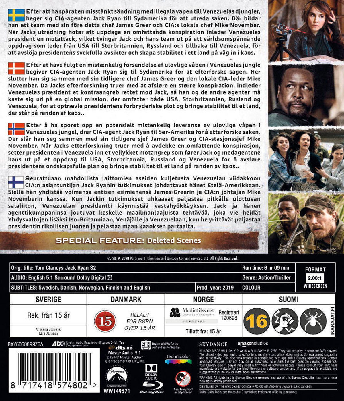 Movie - Tom Clancys Jack Ryan S2 Bd/Scandi