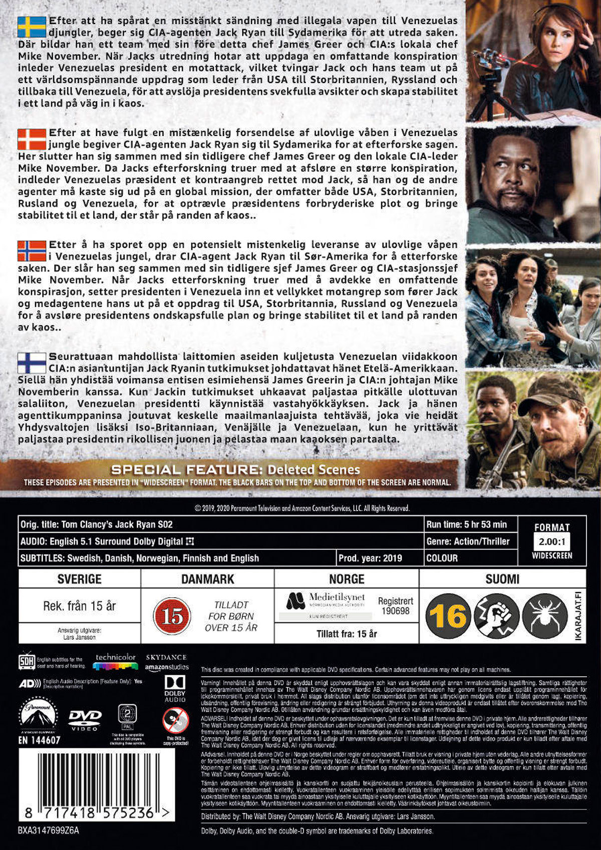 Movie - Tom Clancys Jack Ryan S2/Scandi