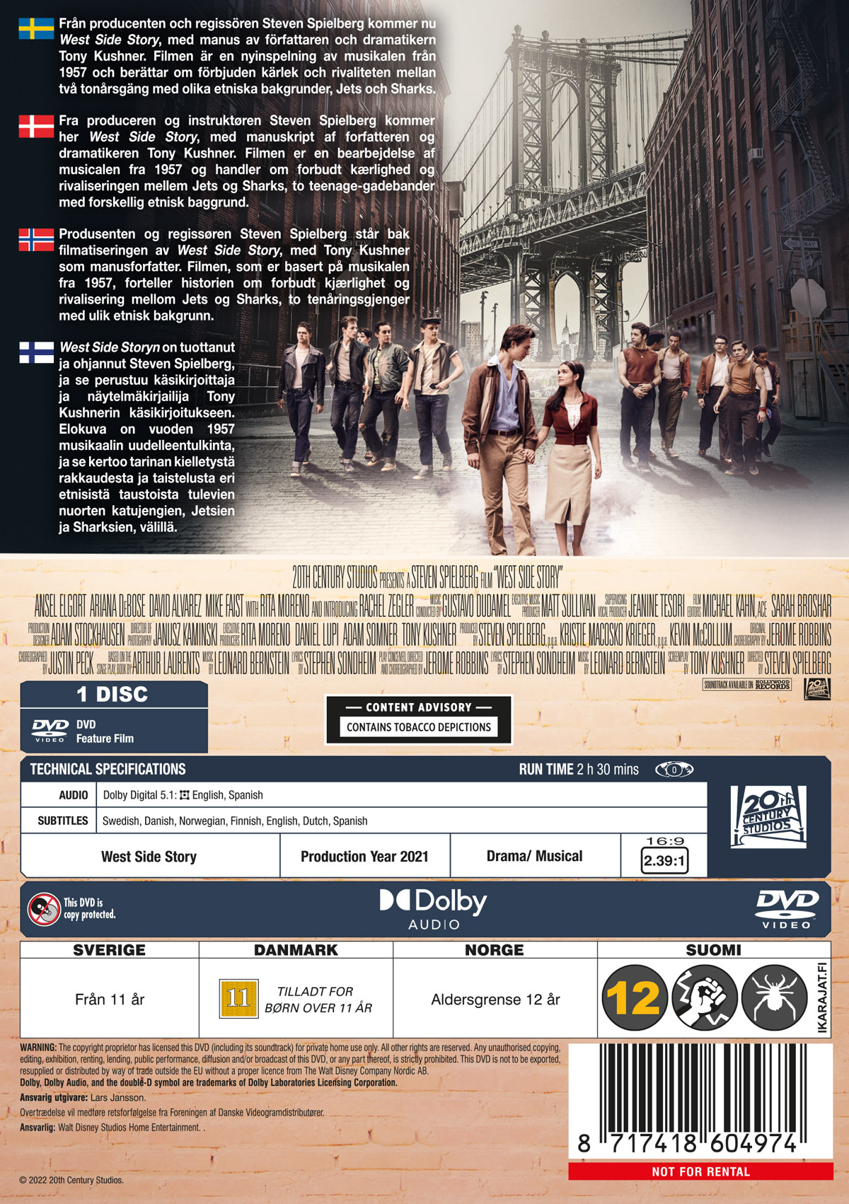 Movie - West Side Story (2021)-Dvd