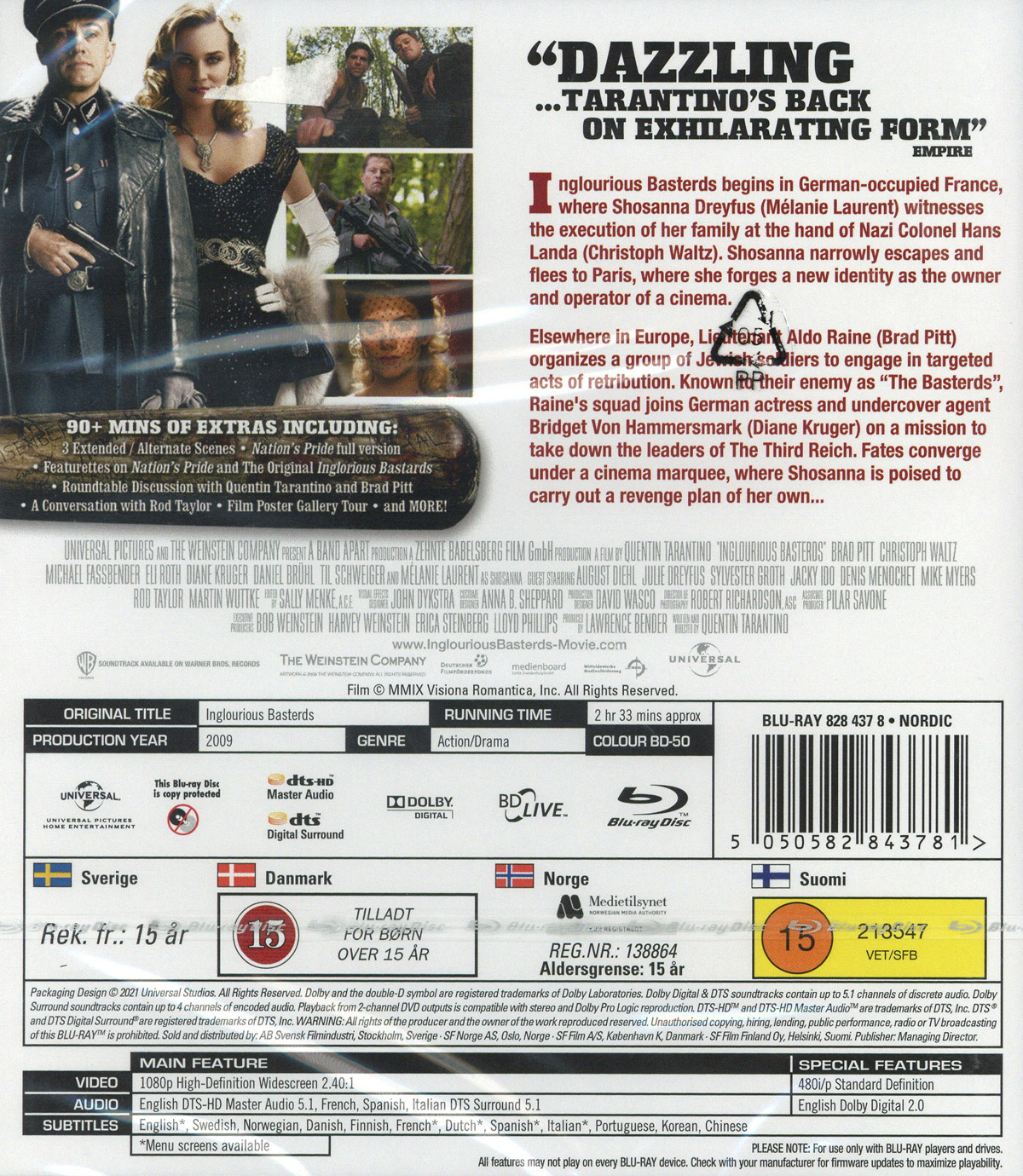 Movie - Inglourious Basterds (Rwk11) Bd S-T