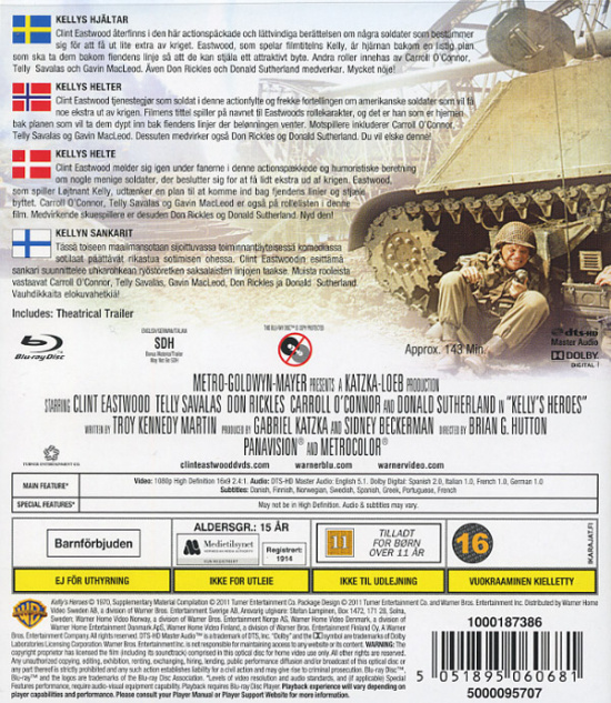 Movie - Kelly's Heroes (Bd/S/N)