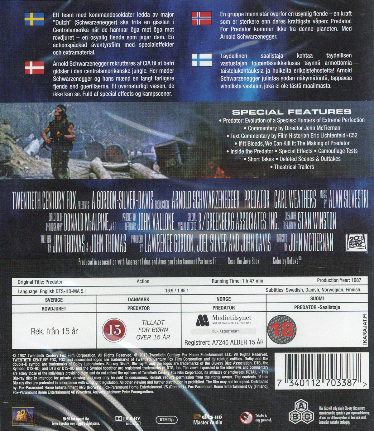 Movie - Predator U.E. Bd