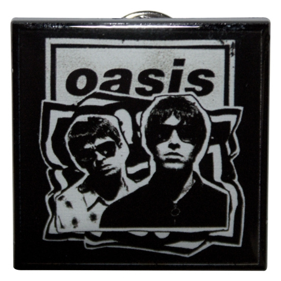 Oasis - Paper Cut-Out Photo Pin Badge