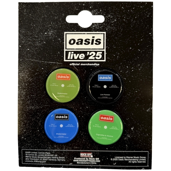 Oasis - Single Discs 4-Piece Magnet Set